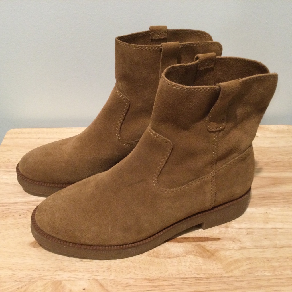 Lucky Brand Brown Suede Rhetty Booties 85m39